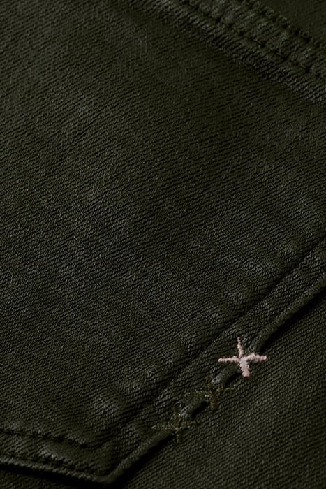 HIGH FIVE SLIM JEANS — COATED COLOURS MILITARY 3