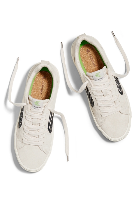 UNISEX CATIBA PRO SKATE WHITE SUEDE AND CANVAS SNEAKER 4