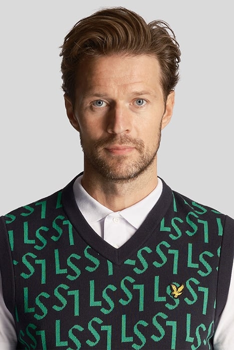 MONOGRAM KNITTED TANK TOP DARK NAVY 5