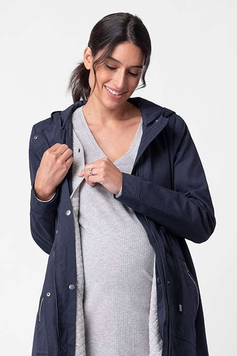MATERNITY UTILITY JACKET BLUE 5