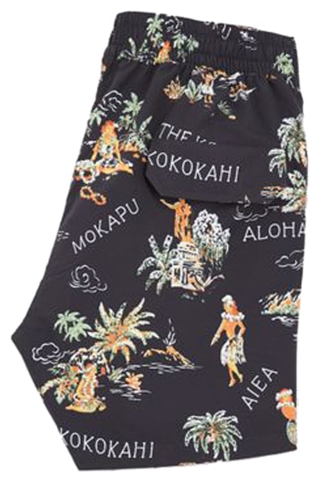 MAILLOT DE BAIN IMPRIME ALOHA BLACK 5
