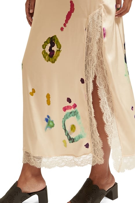 CAMI MAXI DRESS WITH LACE DETAIL GALAXY DYE SOFT ICE 7