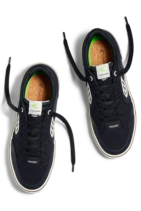 UNISEX VALLELY SKATE BLACK SUEDE AND CORDURA SNEAKER 3