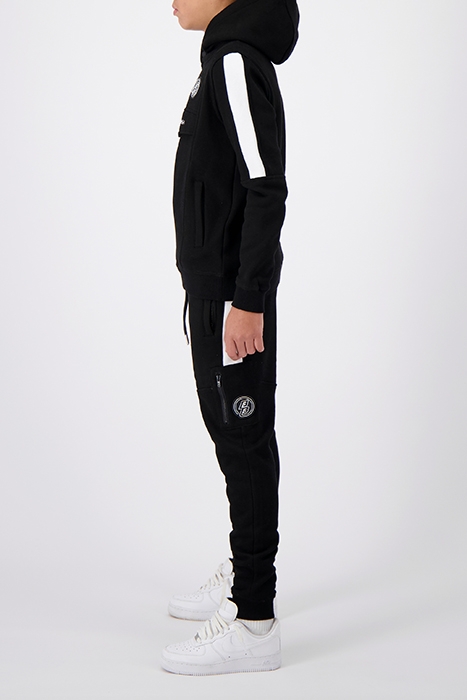 ANORAK STRIPE HOODIE BLACK 5