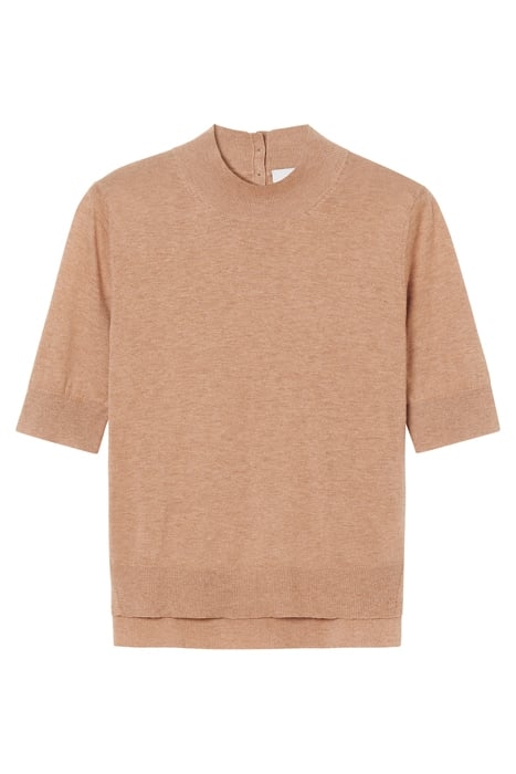 COTTON MERINO TOP CAMEL 3