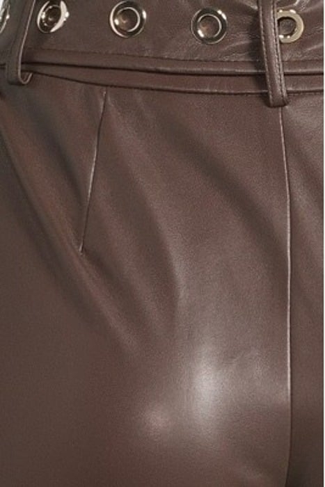 RORY PANT CHOCOLATE LEATHER BROWNIE 5