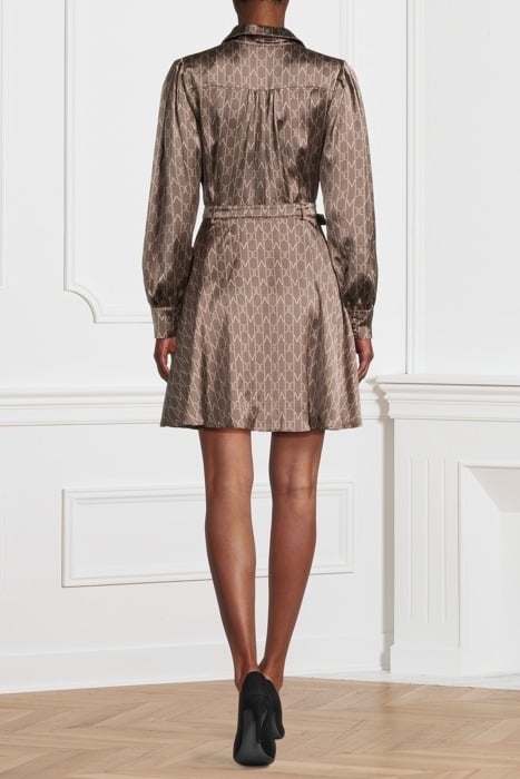 MONOGRAM DRESS CHOCOLATE 2