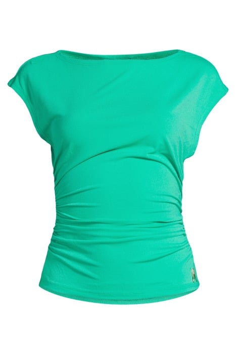 BRENDA TOP POMPOM BLOUSE GREEN 3