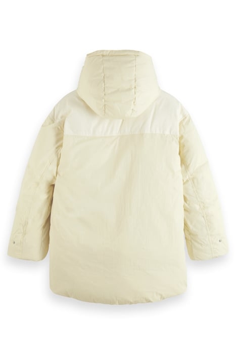 PARKA IN MIXED QUALITIES WITH REPREVE® FILLING AGED WHITE 5