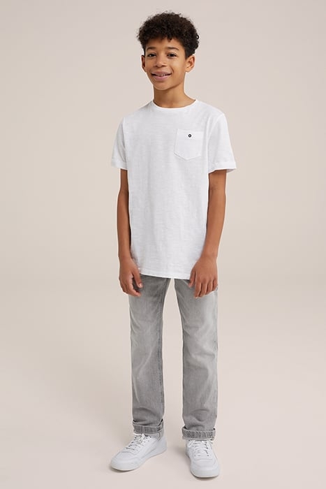 5-POCKET MID WAIST LIGHT GREY 2