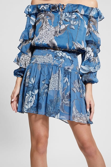 BIANCA MINI SKIRT PHANTOM FLORA PRINT 1