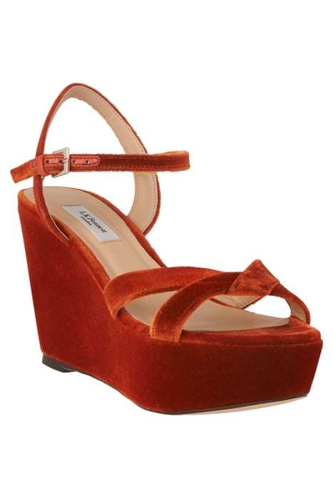 HENUITA PLATFORM WEDGE BURNT ORANGE 3