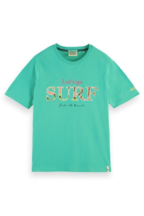GRAPHIC COTTON JERSEY T-SHIRT SMASH MINT 4