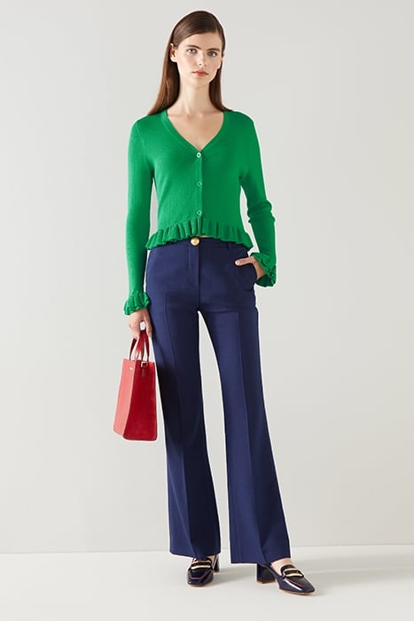 CD GRACE V-NECK FITTED EMERALD 1