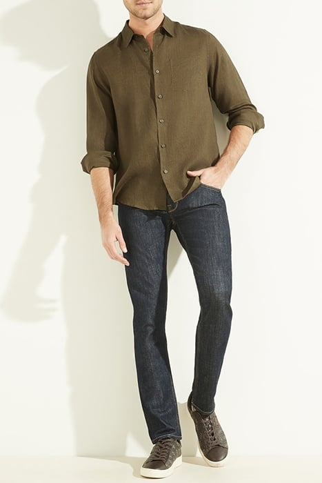 LS ISLAND LINEN SHIRT GREEN CANTEEN 3