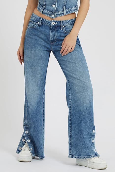 MAYA PANT BUTTON MARBLE. WASH. 1