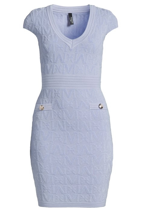 PENELOPE ALL OVER DUST LIGHT MINI DRESS BLUE 3