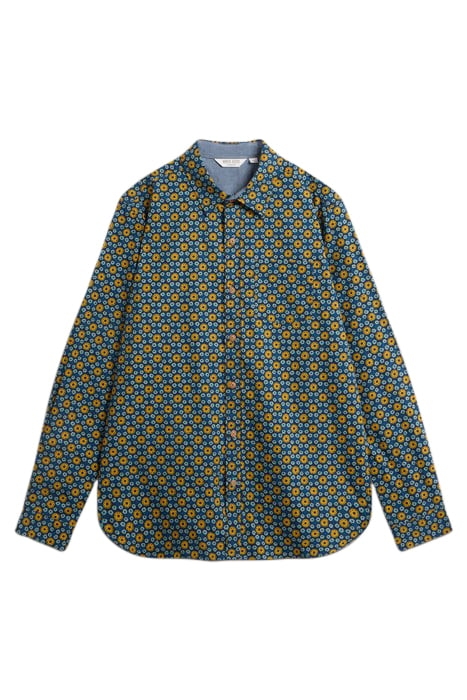 ROUND FLOWER PRINTED SHIRT NAVY PRINTED 2