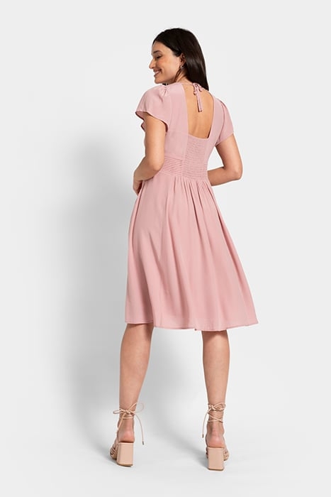 MATERNITY MINI DRESS BLUSH 2