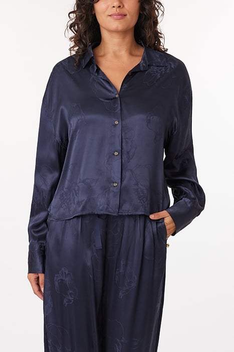 JACQUARD CROPPED SHIRT PEACOAT 1