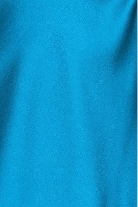 SATIN SLIPDRESS WITH BIAS CUT DEEP TURQUOISE 5