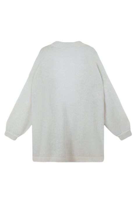 CARDIGAN KNIT SPARKLE ECRU 4