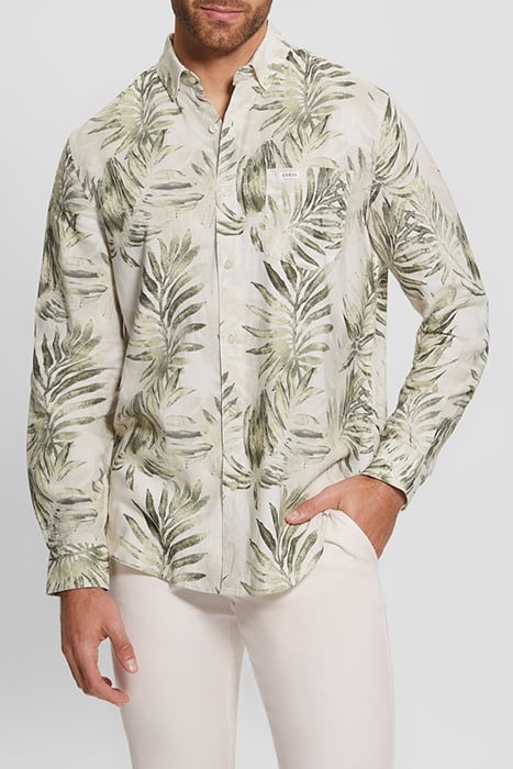 LS COLLINS AOP SHIRT MILITARY FOLIAGE 1