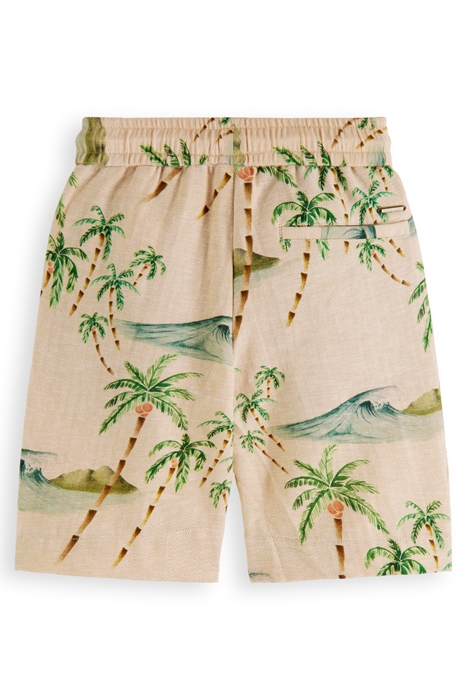 BOYS ALL-OVER PRINTED LINEN BLEND DRESSED SHORTS COMBO B 5