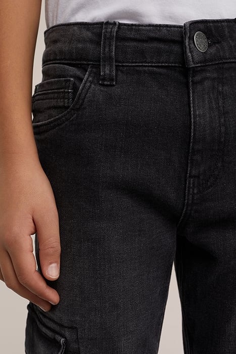 5-POCKET MID WAIST DARK GREY 5