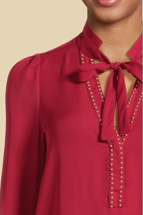 CIRCE SHIRT DEEP BLOUSE SCARLET 4