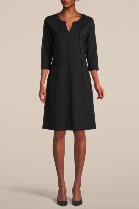 DRESS PUNTO MILANO BLACK 1