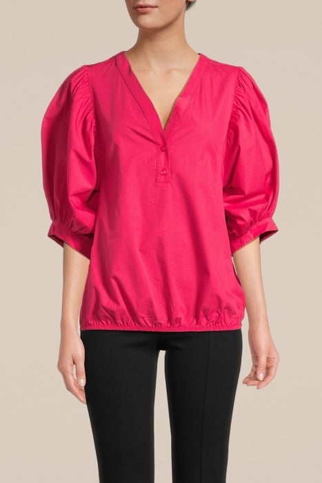 TOP PUFFY SLEEVES COTTON REDS 1