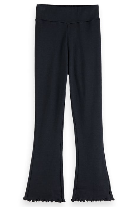 GIRLS FLARED LEGGINGS BLACK 1