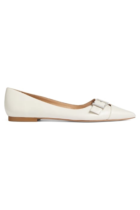 FL BRYNN CURVED BUCKLE FLAT OFF WHITE 1