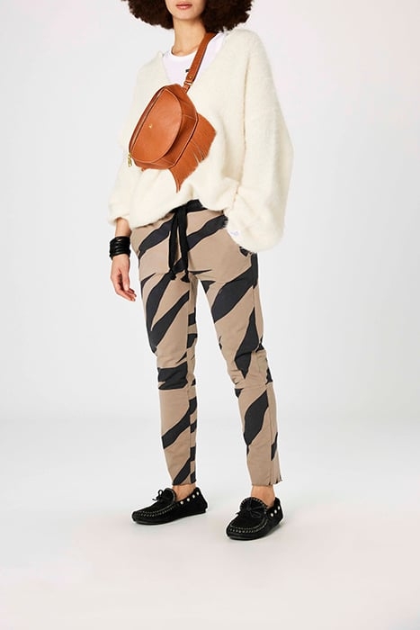 CROPPED JOGGER CHECK BLACK 2