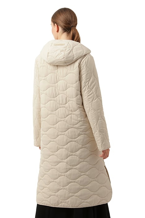 LONG QUILT COAT QUILTED05 LIGHT SAND 2