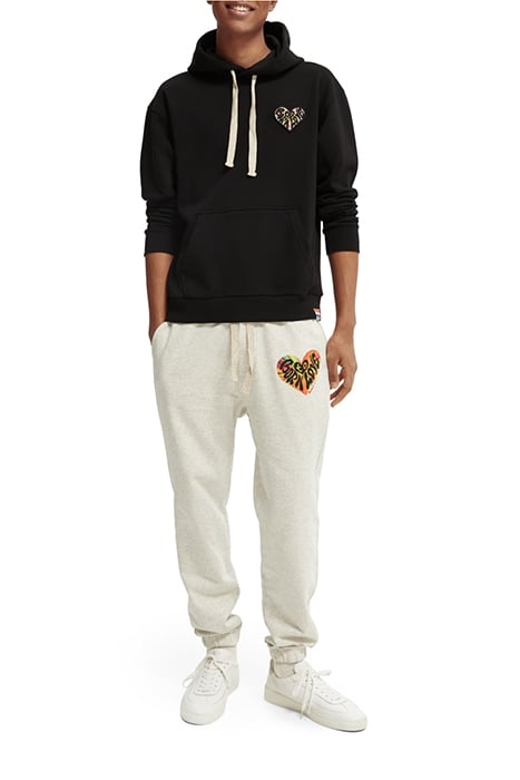 BORN TO LOVE UNISEX JOGGER PANT OFF WHITE MELANGE 4