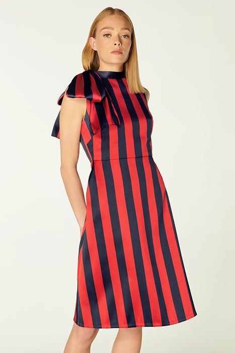 DR TIGGY STRIPED BOW NAVY MULTI 1