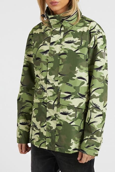 TECHNICAL RAINCOAT GUESS CAMOU AOP PRIN 1