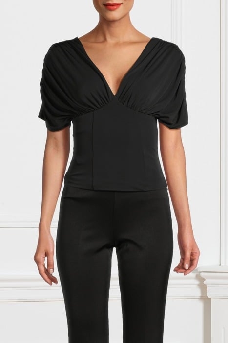 GISELLE TOP JET BLACK BLOUSE 1