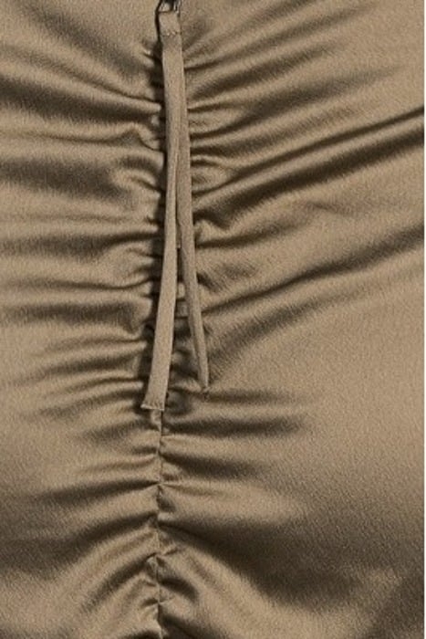 SKIRT WITH RUFFLES GREYISH KHAKI 5