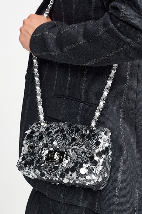 SEQUIN MINI BAG SILVER 3