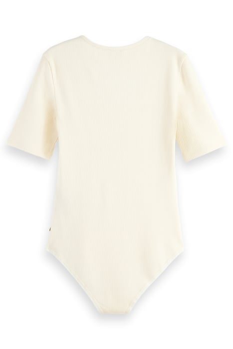 SCOOP NECK BODYSUIT ECRU 5