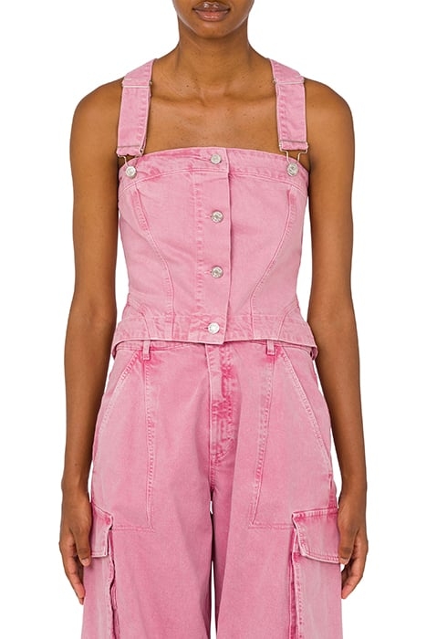 GARMENT-DYED BULL TOP PINK 1