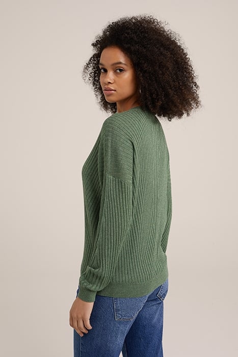 KNITTED PULLOVER DARK GREEN 2