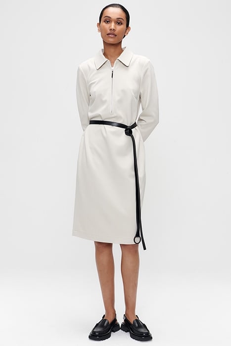 DWIGHT ZIPPER DRESS LATTE 1