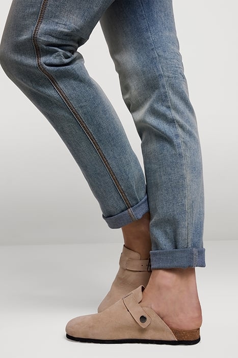 LEATHER CLOG IVORY 3