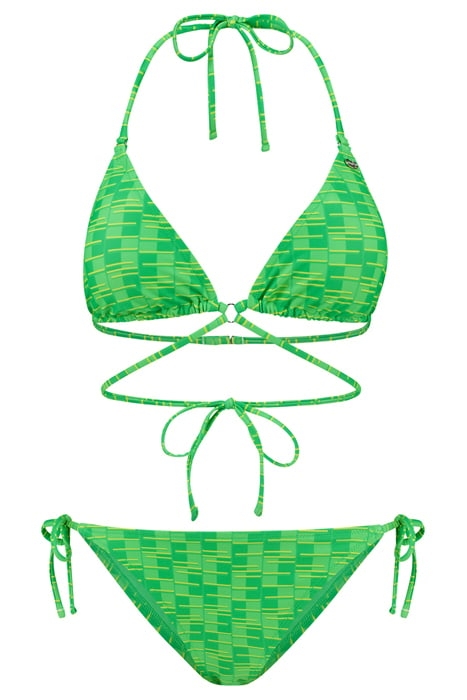 LADIES LIZ BIKINI SET GRAPHIC FRESH GREEN GRAPHIC 3