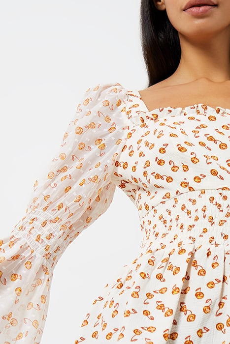 FRANCINE CALLIE DP SMCK BLOUSE WHITE 4