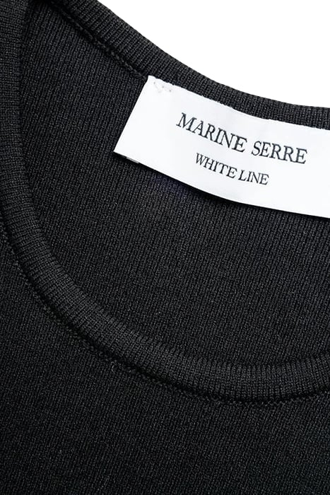 MARINE SERRE – CORE KNIT OPEN BACK PULLOVER BLACK 5
